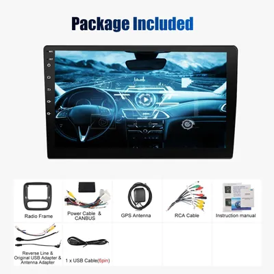 Produktbild von Android Autoradio für Opel Vivaro B / Renault Trafic / Nissan NV300 - 2-DIN Navi - 23 cm IPS Touchscreen - Android 15 - 4 GB RAM 64 GB ROM - Wireless CarPlay Android Auto
