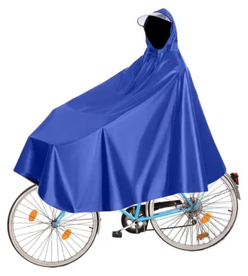 Produktbild von Solidchoice – Wasserdichter Fahrradponcho mit Kapuze – Winddichte Regenjacke für Radfahrer