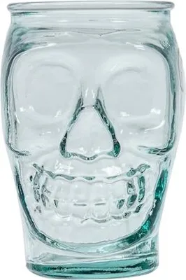 Produktbild von 6er-Pack Totenkopfgläser aus Recyclingglas, 45 cl