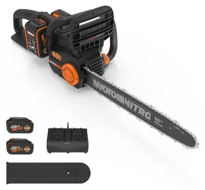 Image de Tronçonneuse sur batterie WORX Wg385e.2 20 V, guide de 40 cm