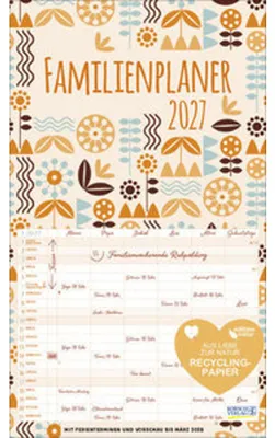 Produktbild von Familienplaner Recyclingpapier 2027