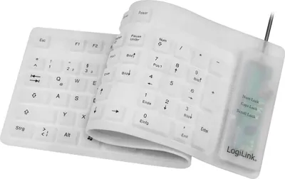 Produktbild von LogiLink ID0018A, Volle Größe (100%), Kabelgebunden, USB, QWERTZ, Weiß