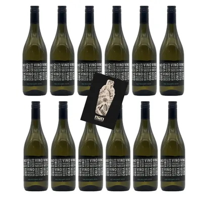 Produktbild von Vino Frizzante Secco 12er Set Ducca Della Rocca je 0,75L (10,5% Vol) trocken Italien- [Enthält Sulfite]