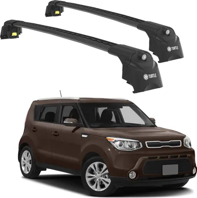 Zdjęcie produktu dla TURTLE BAGAŻNIK DACHOWY AIR-2 , Czarny do KIA SOUL PS 2014 - 2019 (HATCHBACK)
