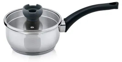 Kochtopf 3 L Edelstahl 18/10 mit Glasdeckel, Induktion