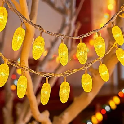 Mais-Lichterkette 3m 20LED warmweiß batteriebetrieben