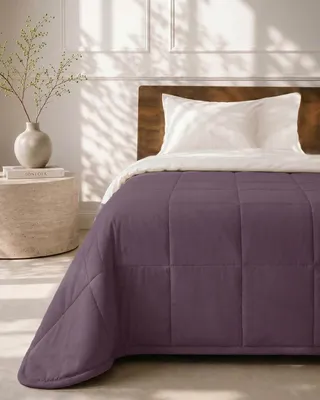 Produktbild von Waschbare Bettdecke Sommer HOOMstyle - 180x220cm - Feigenlila