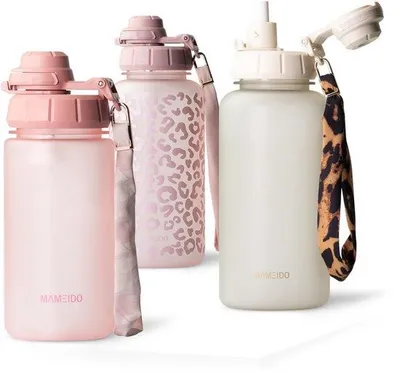 Productafbeelding van Kindervriendelijk Drinkfles met Rietje en Tijdmarkering 500ml