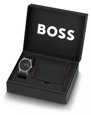 Immagine prodotto di Zestaw męski BOSS 1570163 czarny klasyczny etui na karty