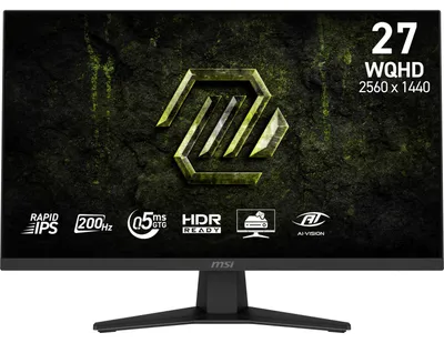 Image de MSI MAG 274QF E20, 68,6 cm (27 pouces), 2560 x 1440 px, Wide Quad HD, LCD, 0,5 ms, Noir
