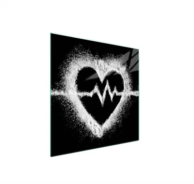 Produktbild von Glasschutzplatte Für Herd 50X52 Herz