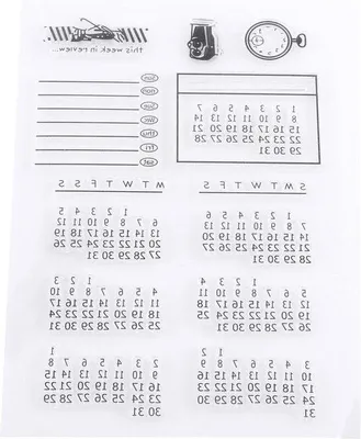 Produktbild von Monatsstempel - Stempel für Scrapbooking und Fotoalben