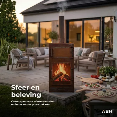 Produktbild von ASH - Forno - 3 in 1 - BBQ/Außenkamin - Cortenstahl