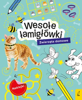 Immagine prodotto di Wesołe łamigłówki. Zwierzęta domowe z naklejkami