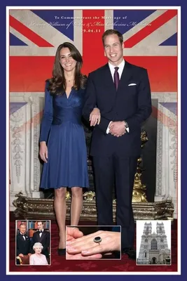 Productafbeelding van Koninklijk huwelijk - William en Kate - 61x91,5 cm - Poster