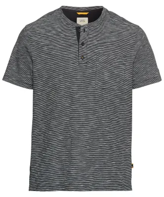 Produktbild von camel active Herren Henley T-Shirt aus Baumwolle Dunkelblau, Menswear-S