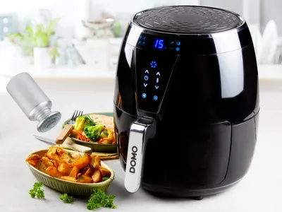 Produktbild von XL Heißluftfritteuse ohne Öl LCD Display, Timer 8 Programme 4 Liter 1500Watt