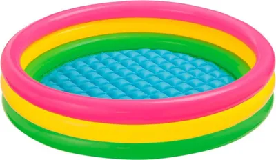Produktbild von INTEX 57412NP - Planschbecken - Detský bazén Sunset Glow s 3 krúžkami (114x25cm)