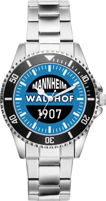 Produktbild von KIESENBERG Herrenuhr Armbanduhr Waldhof Geschenk Fan Artikel Zubehör Fanartikel Analog Quartz Uhr 21222