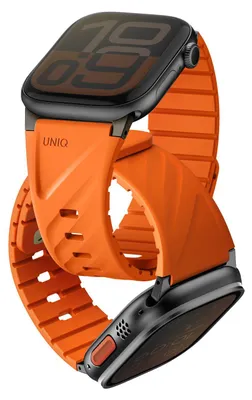 Obrázok produktu pre Magnetický remienok UNIQ Fluo pre Apple Watch 49/46/45/44/42/41/40 mm, oranžový