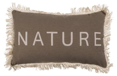 Produktbild von Dekokissen "Nature" 30x50 ca. 300g Füllgewicht 100% Baumwolle Fransen