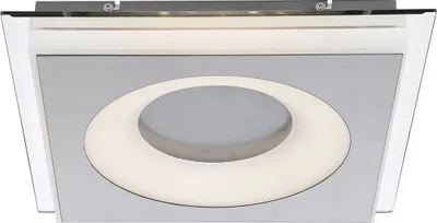 Produktbild von LED Deckenleuchte, Metall, Spiegel, satiniert, L 34 cm