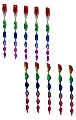 Produktbild von 10 Stück Bunte Windspiralen zur Vogelabwehr mit Drehfunktion