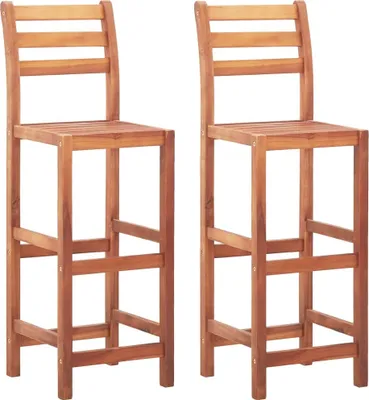 Produktbild von Barhocker 2 Stk. Massivholz Akazie