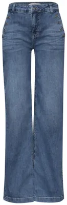 Produktbild von Street One Style Emee Wide Leg.hw.mid blu Medium Blue Wa -27-/30