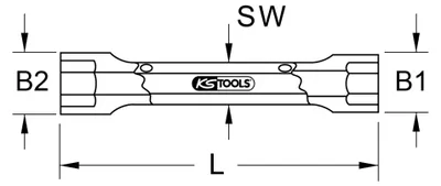 Obrázok produktu pre KS TOOLS Nástrčný kľúč Šesťhranný kľúč