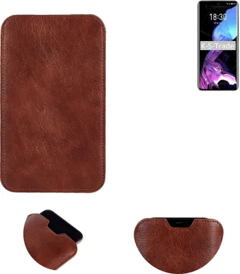 Produktbild von K-S-Trade Schutzhülle Handyhülle kompatibel mit Meizu 18 Handytasche Kunstleder Sleeve in braun