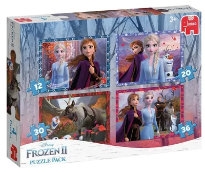 Produktbild von Disney Frozen 2 - 4in1 Puzzle-Set, 12 Stück(e), Cartoons, 3 Jahr(e)