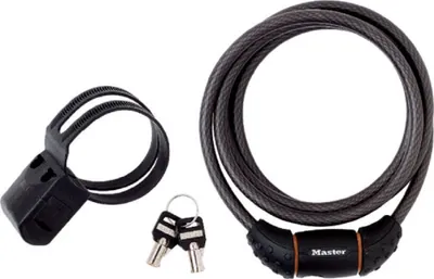 Produktbild von Master Lock Kabelschloss Quantum 10 Schwarz 10 mm x 1800 mm - sicherer Diebst...