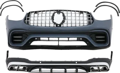 Obrázok produktu pre Bodykit pre Mercedes GLC SUV Facelift X253 2020+ GLC63 Look podbehy kolies koncovky mriežky.