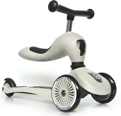 Produktbild von Scoot & Ride Highwaykick One Tretroller Weiß,Schwarz  Kinder Weiß,Schwarz One Size