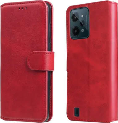 Produktbild von Mobigear Wallet  Realme C31 Hülle Klapphülle Geldbörse - Rot
