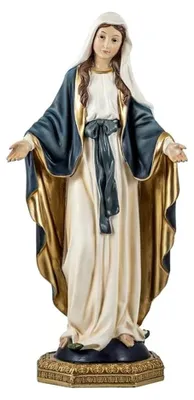 Religiöse Figur 'Maagd' aus Harz, 43 cm, detailgetreu