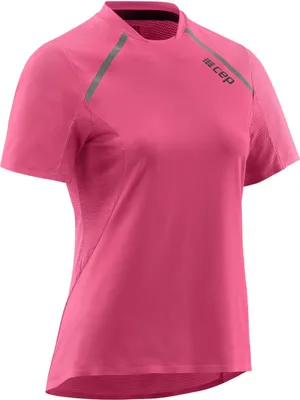 Produktbild von CEP Run Shortsleeve  T-Shirt rose Damen, W9A345, XS