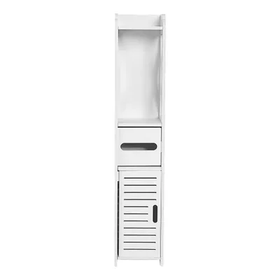 Produktbild von Badschrank Schrank,Freistehender Badschrank schmal Badezimmerschränke 20x15x80cm Weiß