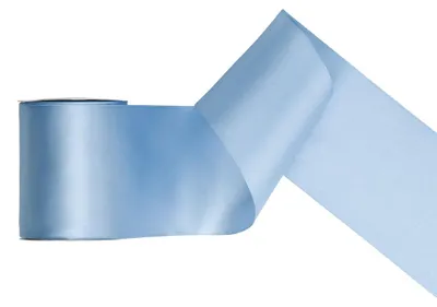 Immagine prodotto di Nastro di raso blu baby azzurro 25 m 100 mm di larghezza