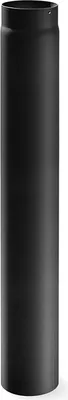 Produktbild von Ofenrohr Kaminrohr Längenelement 1000 mm Ø 130 - 2 mm Stahl schwarz