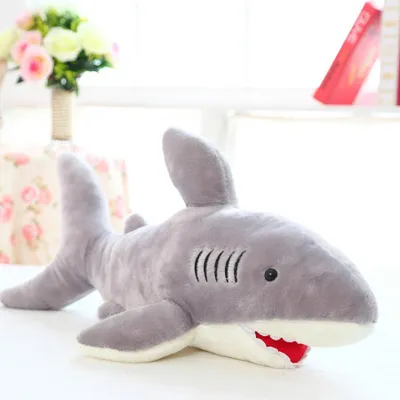 Produktbild von Hai XXL 70cm Kuscheltier – Weiches Hai Plüsch Spielzeug Stofftier