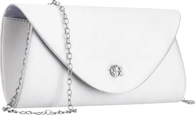 Produktbild von Damen Handtasche Silber, Modell RXS0293, Synthetik mit Magnetverschluss, 24x12x4,5 cm