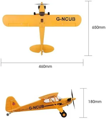 Zdjęcie produktu dla Samolot sterowany radiowo - rozpiętość skrzydeł 650 mm - silnik bezszczotkowy - 5 kanałów