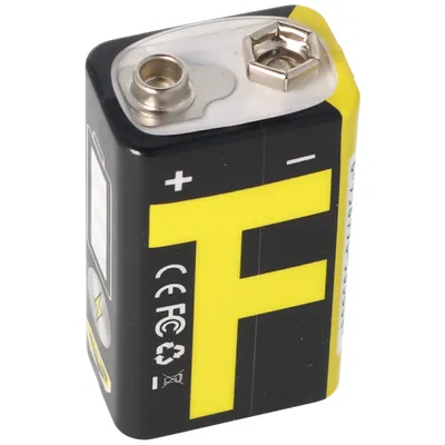 Produktbild von 7,4 Volt 9V-Block 6LR61 6F22 7.4V 550mAh BMS geschützt mit USB Ladefunktion