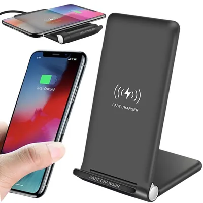 Produktbild von Szybka Ładowarka Indukcyjna Bezprzewodowa 20W Qi Fast Charge Usb-C Szybka