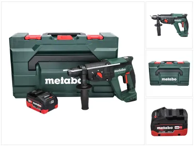 Immagine prodotto di Metabo KH 18 LTX 24 martello combinato a batteria 18 V 2,1 J SDS plus + 1x batteria ricaricabile 8,0 Ah + metaBOX - senza caricabatterie