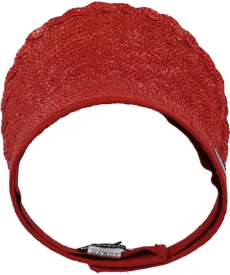 Immagine prodotto di Visiera parasole in paglia alla moda Seeberger con chiusura in velcro