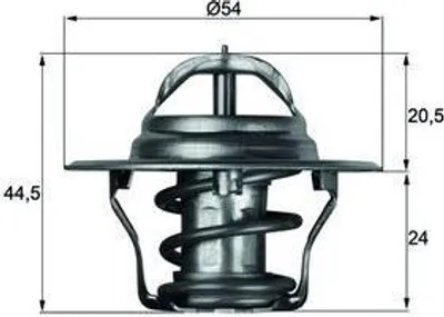 Produktbild von Behr Thermostat, Kühlmittel  Tx 4 87D