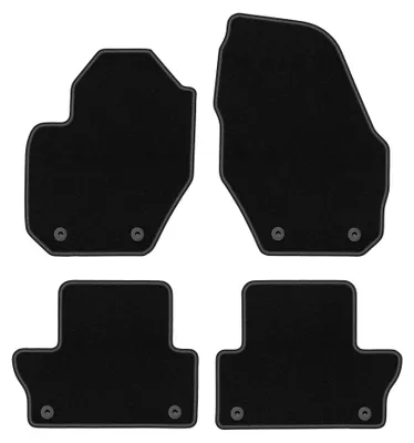 Immagine prodotto di Tappetini in moquette per Volvo XC60 I 2008-2017 (crossover) – set 4 pezzi, neri, su misura – Wielganizator BASIC